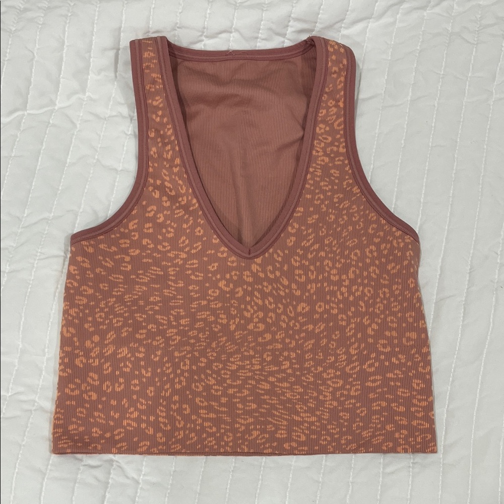 Athleta cheetah print workout tank